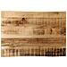 Piano Tavolo Bordi Vivi 50x40x3,8cm Legno Massello Mango Grezzo - Foto miniatura 1