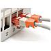 Digitus A-CC-O, Clip di codifica a colori, Arancione, Cloruro di polivinile (PVC), Cat5e/6, 100 pz, 100 mm - Foto miniatura 3