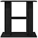 Supporto Acquario 60x30x60 cm Legno Multistrato Rovere Nero - Foto miniatura 2