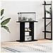 Supporto Acquario 60x30x60 cm Legno Multistrato Rovere Nero - Foto miniatura 1