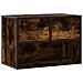 Mobile Porta Tv Rovere Fumo 60x31x39,5 Cm In Legno E Metallo - Foto miniatura 2