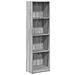 Libreria Grigio Sonoma 40x24x143 Cm In Legno Multistrato - Foto miniatura 2
