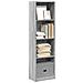 Libreria Grigio Sonoma 40x24x143 Cm In Legno Multistrato - Foto miniatura 1