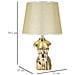 Lampada Da Tavolo Donna 1 - Oro - Ceramica - 25x25x42,5 Cm - Foto miniatura 6