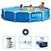Piscina Fuori Terra - In Giro - 366x366x76 Cm - Blu - Include Accessori Coordinati Cb81 - Foto miniatura 1