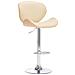 Sedia Da Bar Crema In Similpelle - Foto miniatura 2