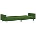 Lusso Casadino -  Divano Letto A 2 Posti Verde Scuro In Velluto - Foto miniatura 5