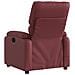 Poltrona Massaggiante Reclinabile Rosso Vino In Similpelle - Foto miniatura 4