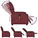Poltrona Massaggiante Reclinabile Rosso Vino In Similpelle - Foto miniatura 6