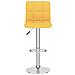 Sgabelli Da Bar 2 Pz Giallo Senape In Tessuto - Foto miniatura 3