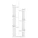 Lusso Casadino -  Libreria Bianca 48x25,5x140 Cm In Truciolato - Foto miniatura 4