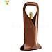 Elegante Borsa Da Vino Portatile In Pelle Pu Per Viaggi Brown - Foto miniatura 1