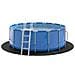 Copertura Rotonda per Piscina Nera PVC Ø 244 cm - Foto miniatura 3