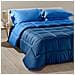 Trapunta Caleffi Bicolor In Cotone Colore Blu Misura Matrimoniale - Foto miniatura 2