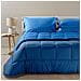 Trapunta Caleffi Bicolor In Cotone Colore Blu Misura Matrimoniale - Foto miniatura 1
