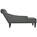 Sdraio con Cuscino e Bracciolo Destro in Tessuto Grigio Scuro - Foto miniatura 5