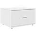 Armadio con cassetti su ruote Bianco 55x45x33.5 cm Legno ingegnerizzato - Foto miniatura 1