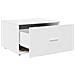 Armadio con cassetti su ruote Bianco 55x45x33.5 cm Legno ingegnerizzato - Foto miniatura 4