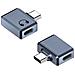 Adattatore Lighting Femmina A Usb-c Maschio Angolato Per Auricolari - Ascolto, Chiamate E Controllo Grey - Foto miniatura 1