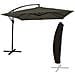 Ombrellone Offset Molokai Quadrato 2,7x2,7m Grigio + Copertura - Foto miniatura 1
