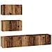 Set mobile TV 4 pcs Legno vecchio 80 x 30 x 30 cm - Foto miniatura 1