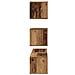 Set mobile TV 4 pcs Legno vecchio 80 x 30 x 30 cm - Foto miniatura 8