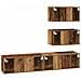 Set mobile TV 4 pcs Legno vecchio 80 x 30 x 30 cm - Foto miniatura 9