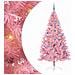 Albero di Natale artificiale con luci integrate Rosa 240 cm PVC - Foto miniatura 1