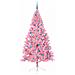 Albero di Natale artificiale con luci integrate Rosa 240 cm PVC - Foto miniatura 4