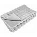 Coperta in Pelliccia di Coniglio Finta 4 pcs Grigio - Foto miniatura 5