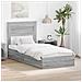 Letto con Contenitore con testiera Grigio Sonoma 100 x 200 cm - Foto miniatura 2