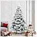 Albero di Natale Artificiale Snodato Foderato di Neve Bianco - Foto miniatura 2