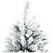 Albero di Natale Artificiale Snodato Foderato di Neve Bianco - Foto miniatura 4