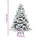 Albero di Natale Artificiale Snodato Foderato di Neve Bianco - Foto miniatura 9