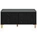 Panca per ingresso con cuscino Rovere Nero 100 x 38 x 46 cm - Foto miniatura 6