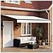 Cornice per Tenda Manuale con LED Bianco e Antracite 5 x 3 m - Foto miniatura 2