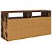 Lowboard con cassetto Rovere fumé 87 x 27,5 x 43 cm - Foto miniatura 8
