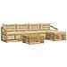 Set di divani da esterno 6 pcs Bianco e Beige 79 x 79 x 37 cm - Foto miniatura 1