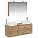 Set di mobili per il bagno 4 pcs Rovere Artigianale - Foto miniatura 1