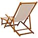Lettino prendisole pieghevole 2 pcs 3 Posizione Beige - Foto miniatura 3