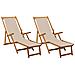 Lettino prendisole pieghevole 2 pcs 3 Posizione Beige - Foto miniatura 1