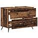 Armadio per Lavabo da Bagno BREDA Legno antico 82 x 41 x 59 cm - Foto miniatura 3