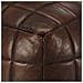 Pouf Marrone Scuro 40x40x40 Cm In Vera Pelle Di Capra - Foto miniatura 4