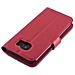 Custodia Compatibile Con Samsung Galaxy S7 Edge In Rosso Carminio - Coperchio Protettiva Con Chiusura Magnetica, Funzione Stand E Tasca Per Le Carte - Foto miniatura 3