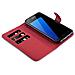Custodia Compatibile Con Samsung Galaxy S7 Edge In Rosso Carminio - Coperchio Protettiva Con Chiusura Magnetica, Funzione Stand E Tasca Per Le Carte - Foto miniatura 4