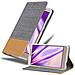 Custodia Compatibile Con Xiaomi Redmi Note 3 In Grigio Chiaro Marrone - Coperchio Protettiva Con Chiusura Magnetica, Funzione Stand E Tasca Per Le Carte - Foto miniatura 1
