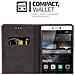 Custodia Compatibile Con Huawei P8 In Oro Rosato Nero - Coperchio Protettiva Con Chiusura Magnetica, Funzione Stand E Tasca Per Le Carte - Foto miniatura 2