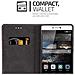 Custodia Compatibile Con Huawei P8 In Oro Rosato Nero - Coperchio Protettiva Con Chiusura Magnetica, Funzione Stand E Tasca Per Le Carte - Foto miniatura 6