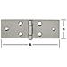 Vormann, Tavolo Band Larghezza In Acciaio Inox Opaco 120 x 33 x 1.2 mm, 48546 - Foto miniatura 1