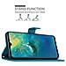 Custodia Compatibile Con Huawei Mate 20 In Blu Fiore - Coperchio Protettivo In Design Floreale Con Chiusura Magnetica, Funzione Stand E Slot Per Carte - Foto miniatura 3